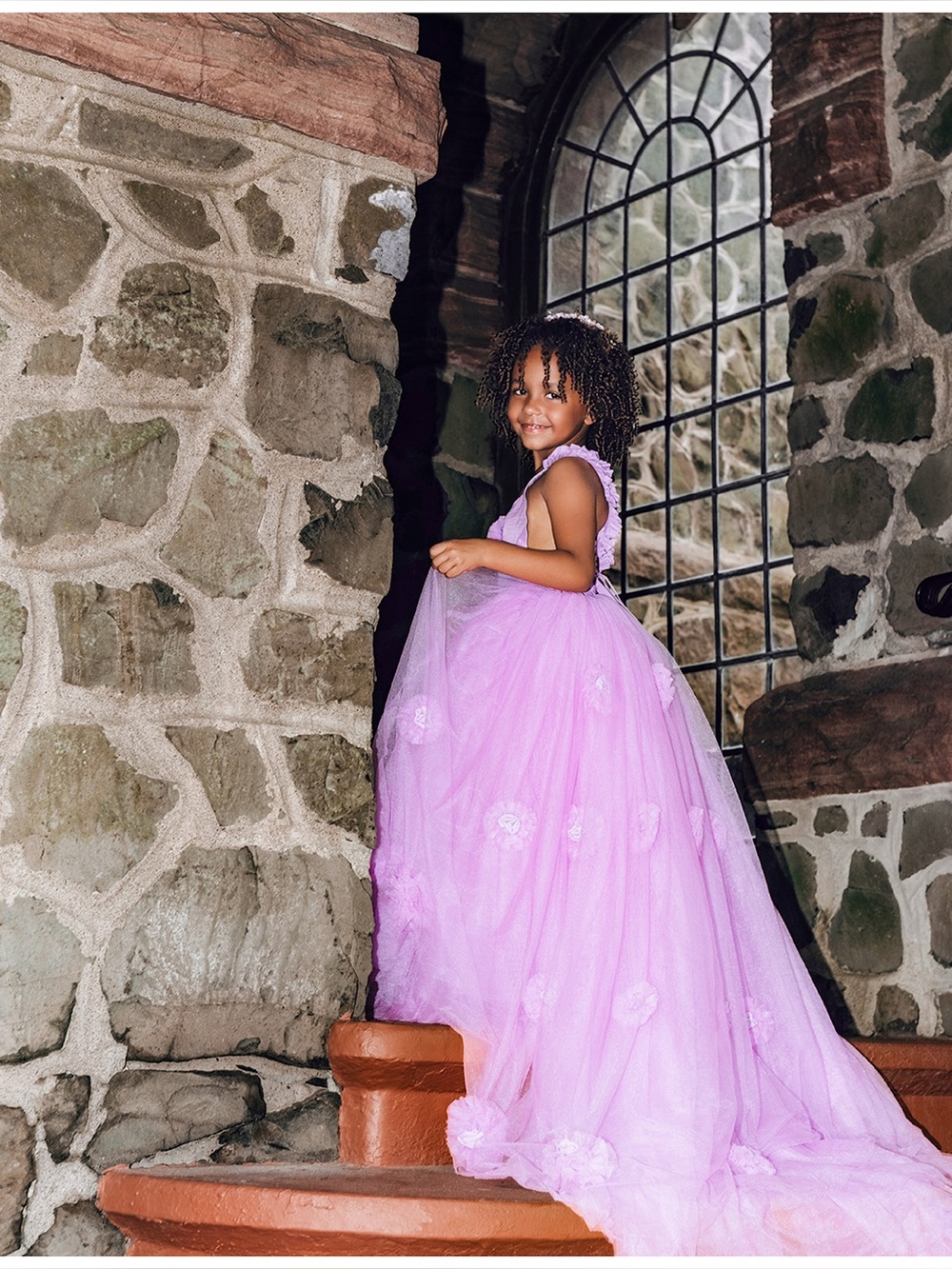 Dollcake Lavender Tulle Flower Girl Dress